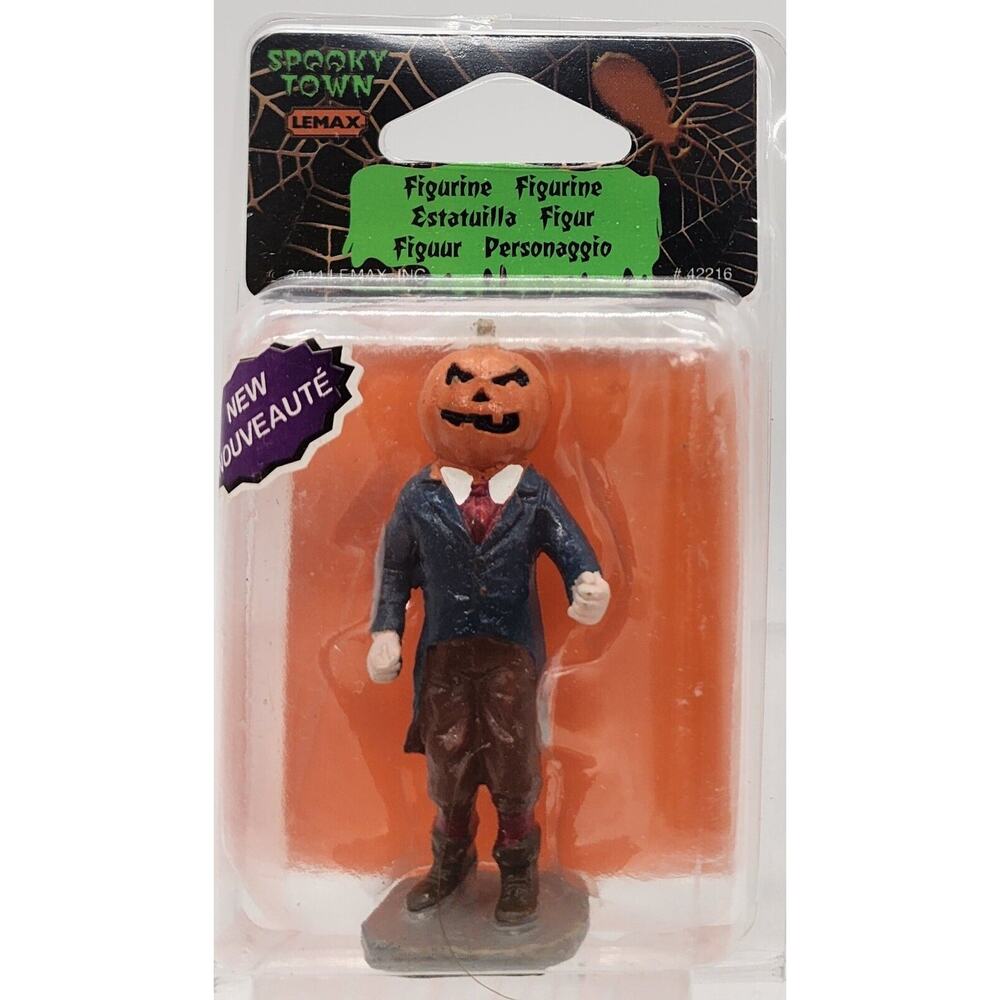 LEMAX SPOOKY TOWN 2014 FIGURINE PUMPKINMAN 42216 RETIRED